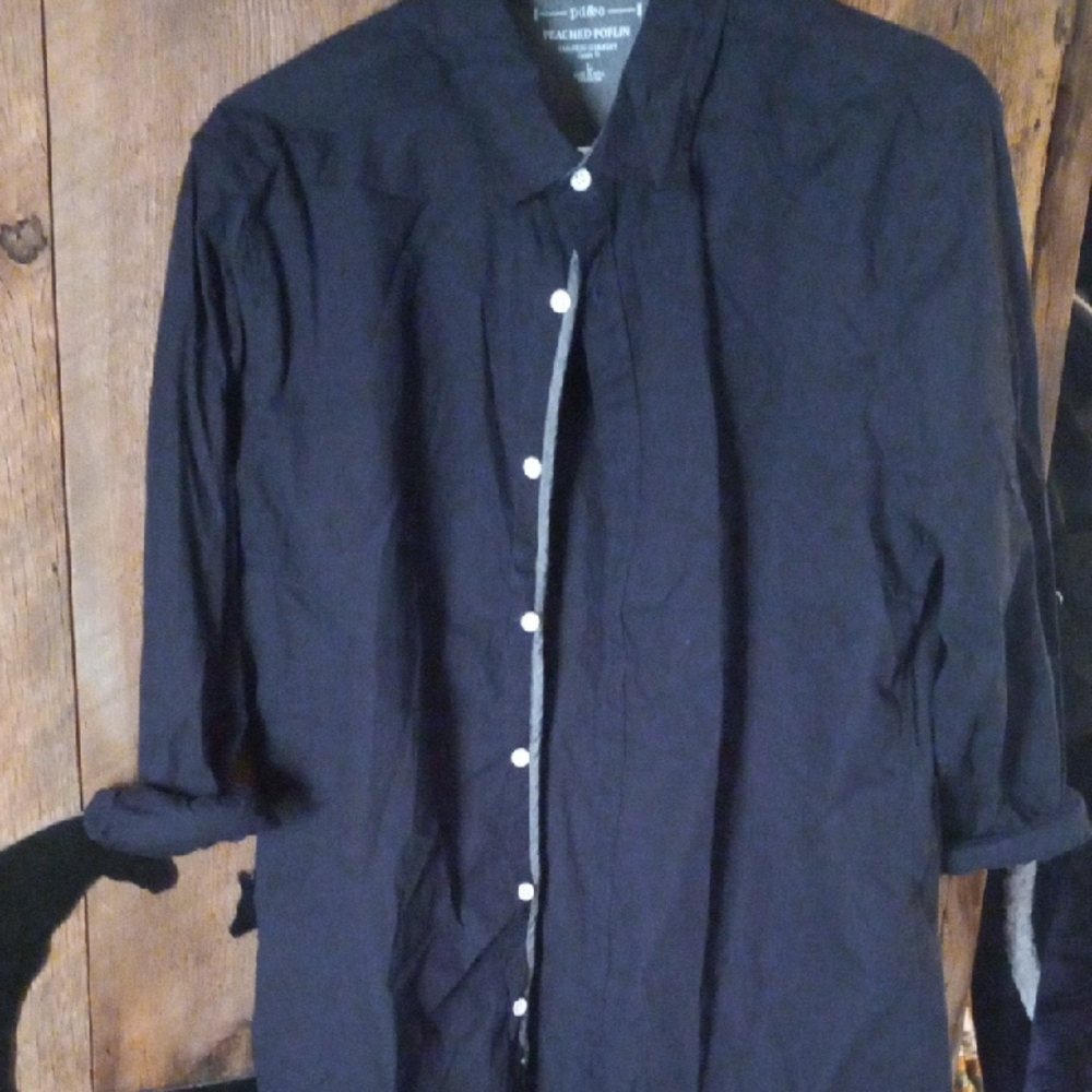 Blue Button-Up Shirt